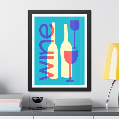 Wine Country 7 - Modern Wine Framed Poster - Colorful Wall Art for Wine Lovers
