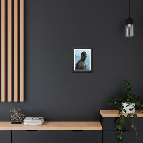 Male Portrait 4 - Framed Poster: Inspiring African Portrait Wall Art