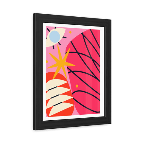 Kurian 2 - Vibrant Abstract Framed Poster - Modern Wall Art Decor