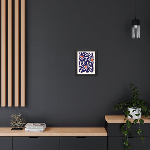 Florish 3 - Modern Floral Framed Poster - Vibrant Home Decor