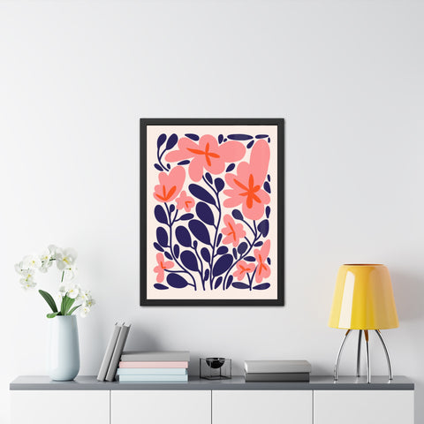 Florish 1 - Botanical Framed Poster | Floral Wall Art for Home Decor