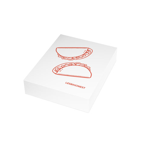 Taco Greeting Card — Funny Lesbiohest Greeting Card - Illustrated, Funny, Snarky, any occasion