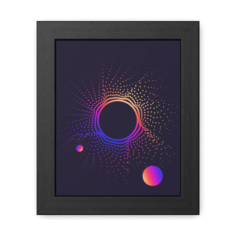Sound Nova 1 - Cosmic Vibe Framed Poster - Celestial Art for Home Decor