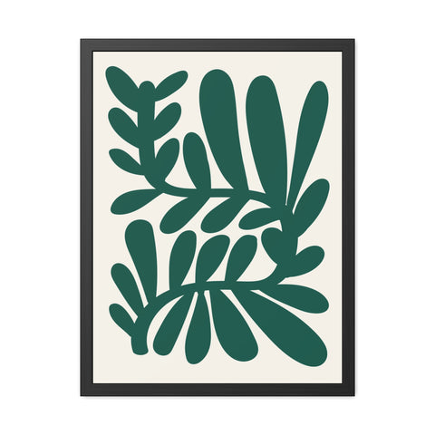 Natural Formation 14 -Botanical Framed Poster - Modern Leaf Wall Art Decor for Home & Office