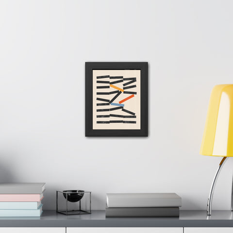 Jarrod 1 - Abstract Framed Poster - Modern Wall Art for Home Decor