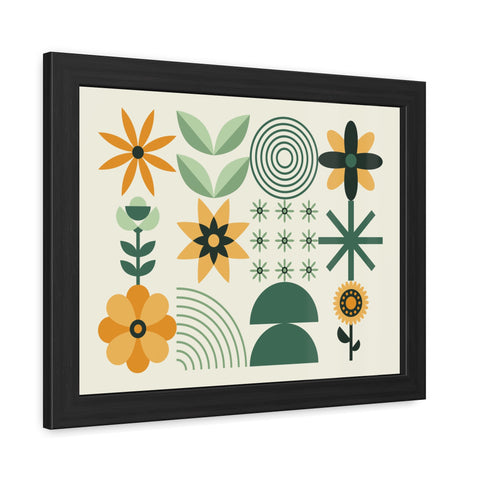 Farmhouse 2 - Botanical Framed Poster - Modern Floral Art for Home Decor