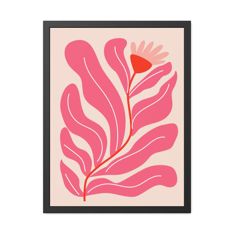 Marinda 6 - Vibrant Floral Framed Poster - Modern Wall Art Decor