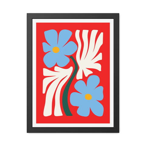 Natural Formation 3 - Vibrant Floral Framed Poster - Modern Home Decor Art