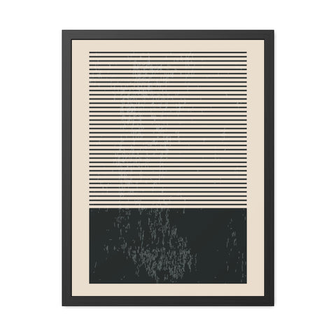 Ink Stamp 7b - Minimalist Framed Poster - Modern Wall Art for Home Decor
