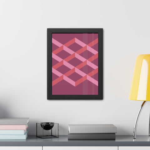 Geometric Framed Poster - Modern Wall Art for Contemporary Decor