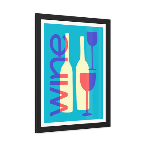 Wine Country 7 - Modern Wine Framed Poster - Colorful Wall Art for Wine Lovers