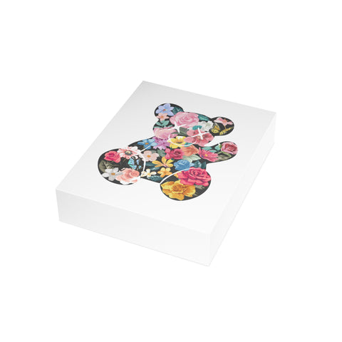 Floral Teddy Bear Greeting Card — Friendship / Best Friend Greeting Card - Illustrated, Modern, any occasion