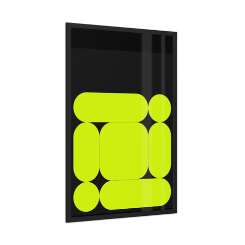 Modernica 3 - Modern Abstract Framed Poster - Vibrant Geometric Wall Art