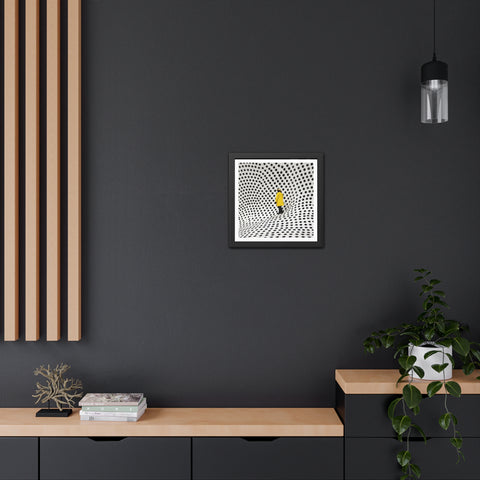 Dotted 1 - Modern Polka Dot Framed Poster - Minimalist Wall Art for Home Decor