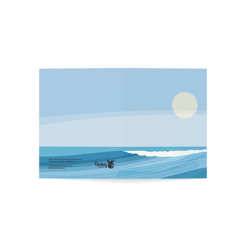 Ocean Wave Greeting Card — Abstract Greeting Card - Illustrated, Beautiful, any occasion