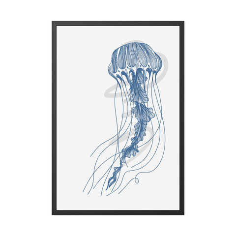 Marine Life 3 - Coastal Crab Framed Poster - Nautical Wall Art for Ocean Lovers, Beach Decor