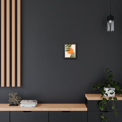 Agora 1 - Tropical Sunset Framed Poster - Modern Wall Art for Home Decor
