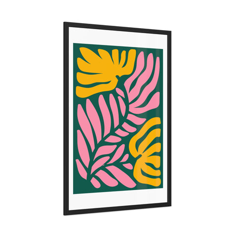 Natural Formation 8 - Tropical Floral Framed Poster - Modern Wall Art for Home Decor