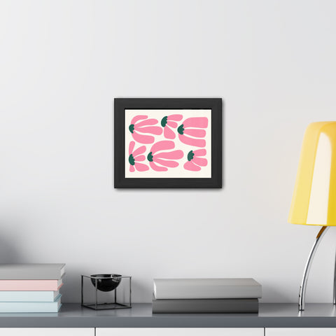 Mer 2 - Floral Framed Poster - Modern Art for Home Décor