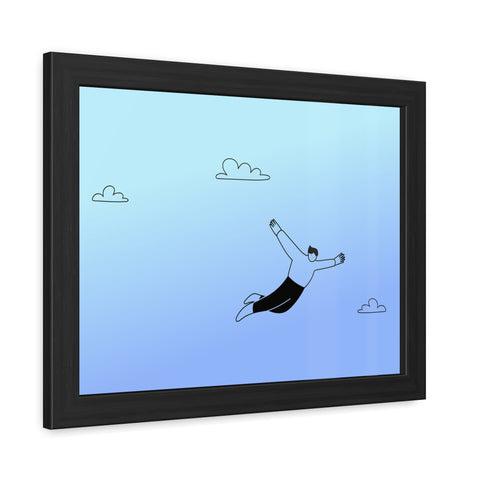 Falling for you - Dreamy Freedom Framed Poster - Inspirational Art for Home Decor