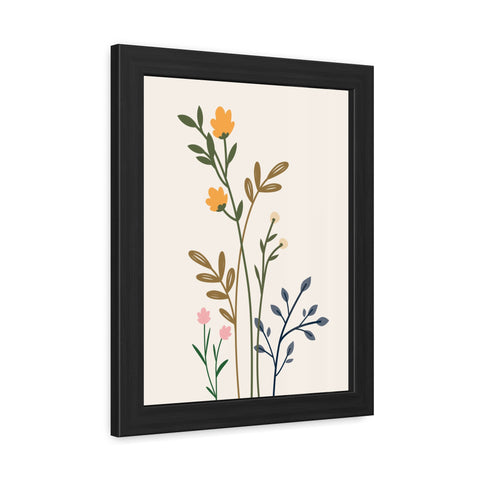 Floral Growth 2 - Botanical Framed Poster - Elegant Floral Wall Art for Home Decor