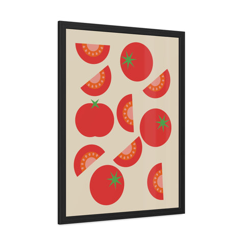 Tomatos off the vine - Framed Poster - Vibrant Wall Art for Kitchen Decor