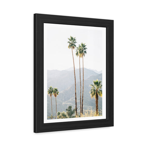Palm Springs - Palm Trees Framed Poster - Tropical Wall Art for Home Decor