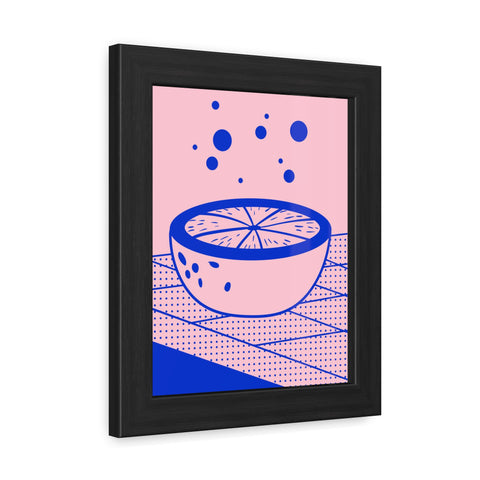 When life gives you lemons 7 - Modern Framed Poster - Vibrant Fruit Bowl Artwork for Home Decor