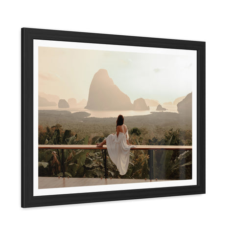 The View - Serene Landscape Framed Poster - Tranquil Nature Wall Art for Home Décor