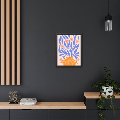 Marinda 1 - Vibrant Floral Framed Poster - Modern Home Decor