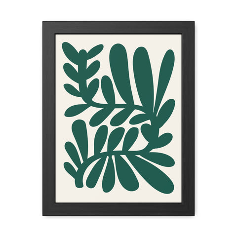 Natural Formation 14 -Botanical Framed Poster - Modern Leaf Wall Art Decor for Home & Office
