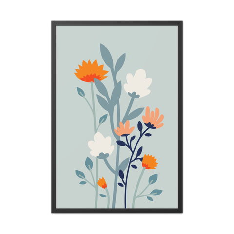 Floral Growth 1 - Framed Poster - Aesthetic Wall Art for Home Decor