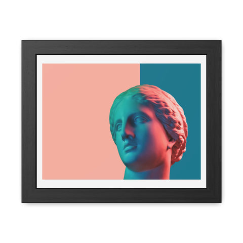 Look - Modern Art Framed Posters - Abstract Head Sculpture Decor for Home & Office