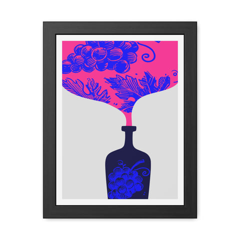 Wine Country 11 - Vibrant Wine-Themed Framed Poster for Home Decor