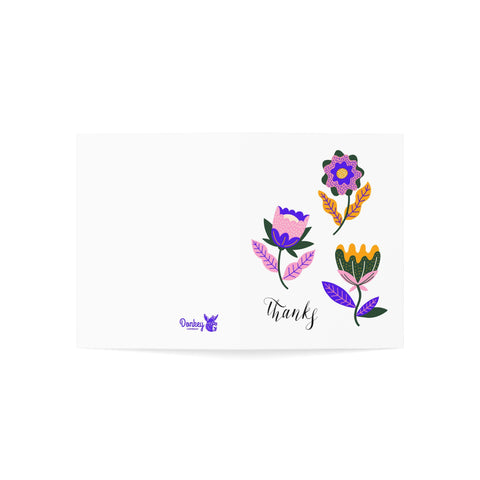 Thanks (Flowers) - Greeting Card