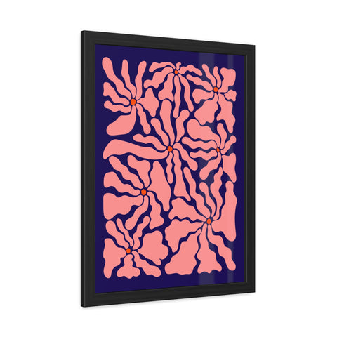 Florish 2 - Floral Abstract Framed Poster – Modern Wall Art for Home Décor
