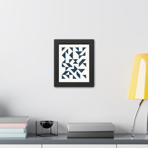 Crown 3 - Geometric Framed Poster – Modern Wall Art for Contemporary Decor