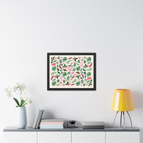 Almost that time of the year - Vibrant Floral Framed Poster | Botanical Wall Art for Home Decor