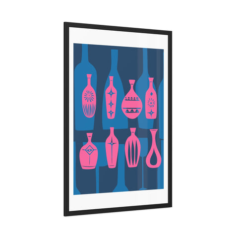 Wine Country 4 - Vibrant Bottles Framed Poster - Modern Art Home Decor