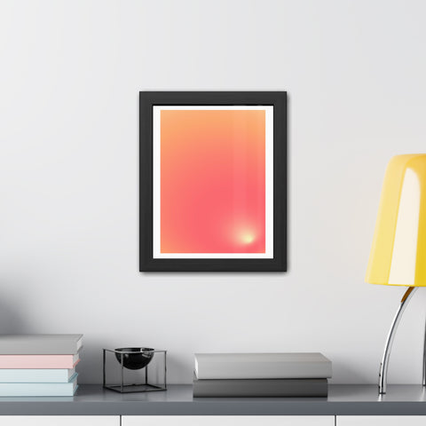 Sunrise 2 - Gradient Framed Poster - Modern Wall Art for Home Decor