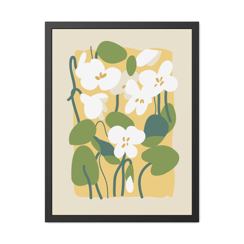 Flowers 1 - Botanical Framed Poster - Floral Wall Art for Home Decor, Perfect Gift for Nature Lovers