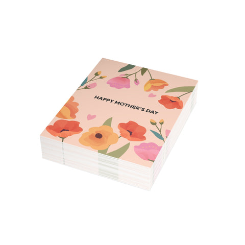 Happy Mother's Day Floral Greeting Card — Mother's Day / Holiday Greeting Card - Illustrated, Modern