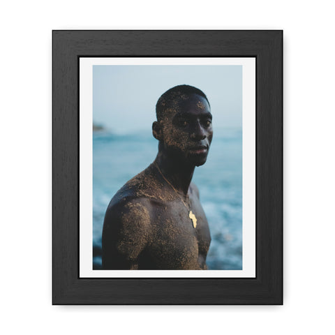 Male Portrait 4 - Framed Poster: Inspiring African Portrait Wall Art