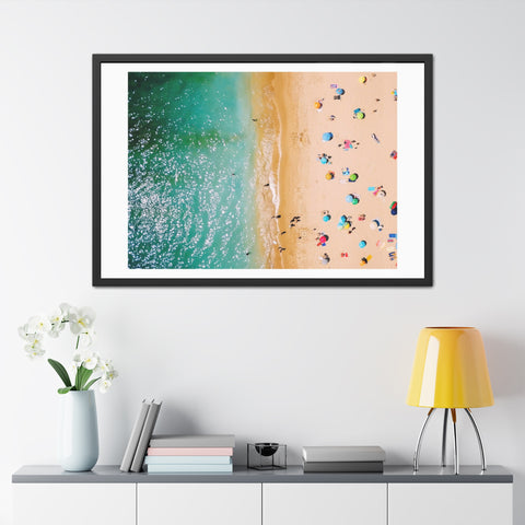 The Happening - Beach Day Framed Poster - Coastal Decor for Summer Vibes