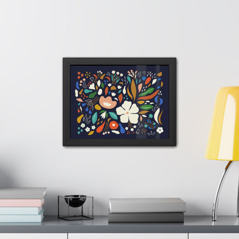 The Flowering 1 - Blooming Floral Framed Poster - Vibrant Home Decor for Nature Lovers