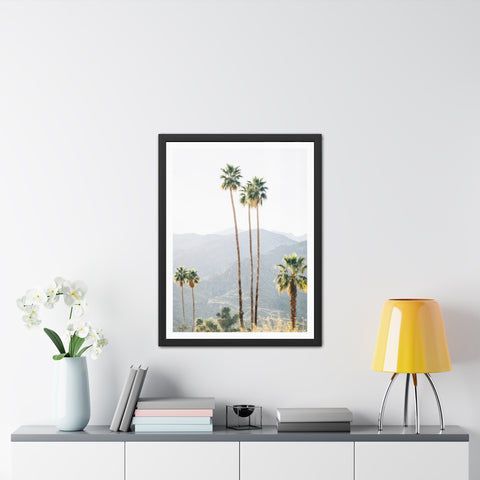 Palm Springs - Palm Trees Framed Poster - Tropical Wall Art for Home Decor