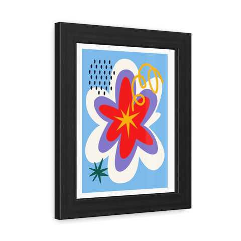 Natural Formation 9 - Vibrant Abstract Flower Framed Poster – Modern Wall Art for Home Decor
