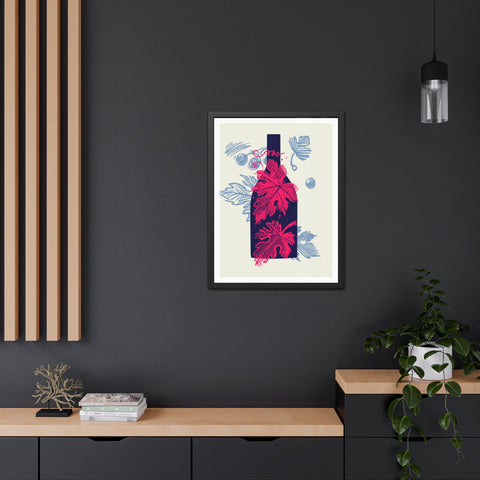 Wine Country 8 - Elegant Framed Poster with Wine Motif - Perfect for Home Decor and Wine Lovers