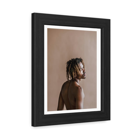 Male Portrait 3 - Elegant Framed Poster - Artistic Male Portrait for Modern Home Decor