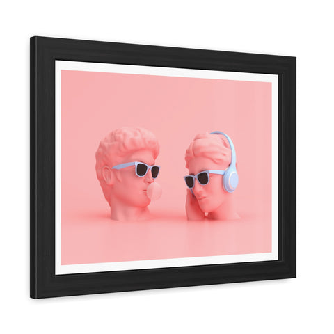 Popped - Trendy Framed Posters - Retro Vibes with Stylish Heads & Headphones